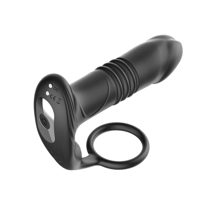 Youngwill Telescopic Anal Vibrator with Penis Ring