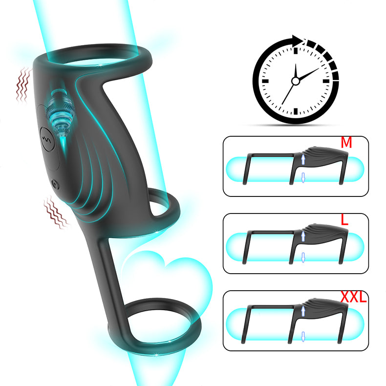 Youngwill-Vibrating Cock Rings for Couple with Three Rings