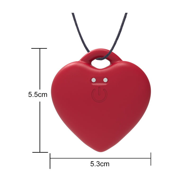 Youngwill Clitoral Vibrator Heart Shaped Necklace Vibrator with Ten Frequency Vibrations