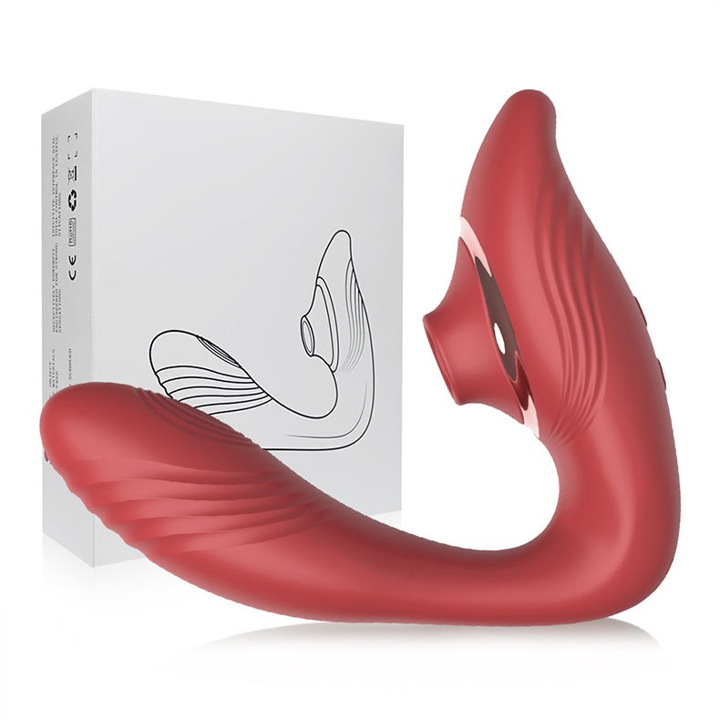 Youngwill-C-shape Wearable Sucking Flapping Vibrator