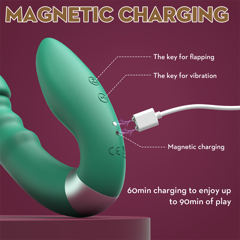 Rotating Vibrator Multi-frequency Flapping Massager-charging method