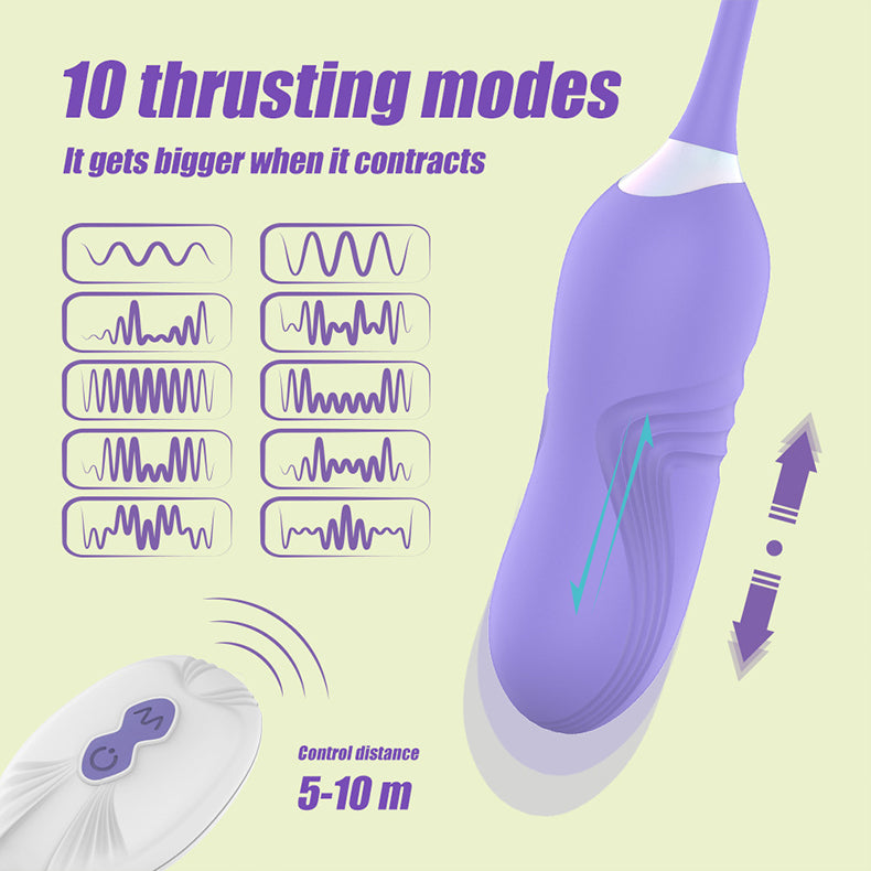 Inflatable Telescopic Egg Vibrator-function