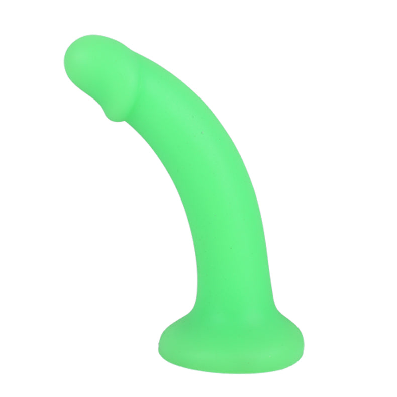 Rainbow Silicone Dildo green main image