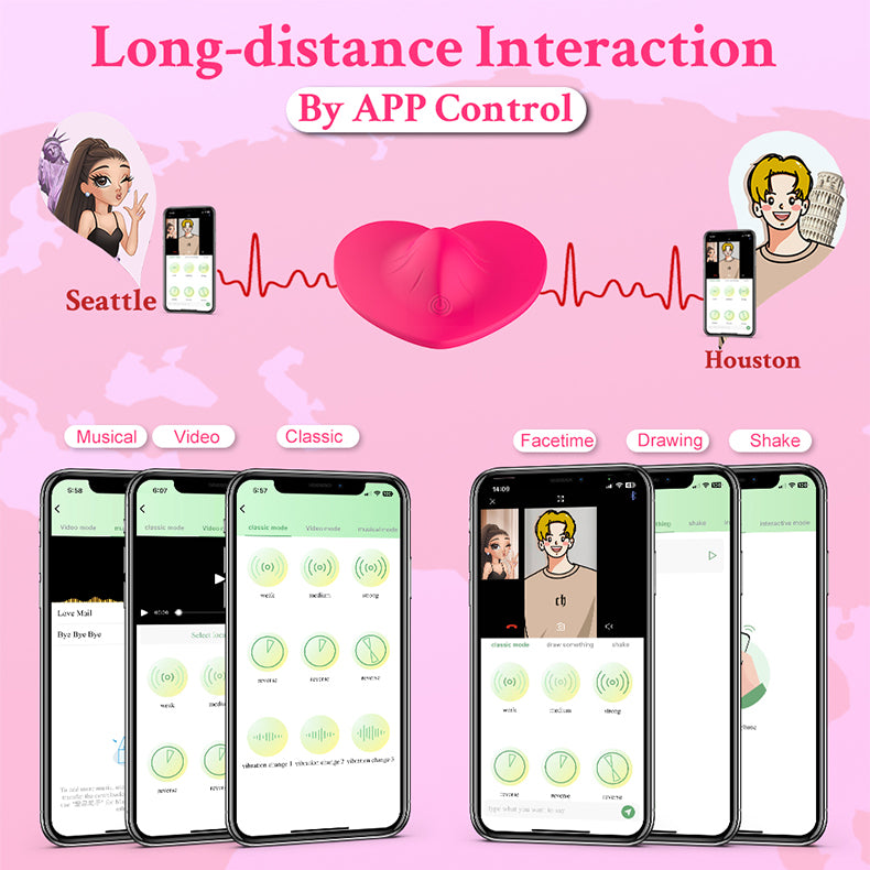 Youngwill APP Vibrating Silicone Pad Love Egg Vibrator for Women