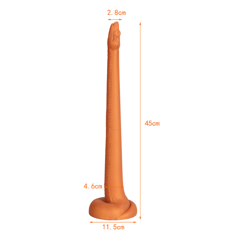 Youngwill Snake Dildo Silicone Monster Dildo-gold M