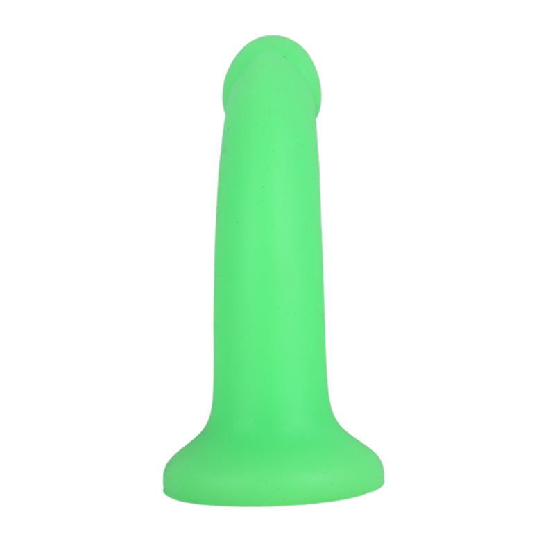 Rainbow Silicone Dildo-green back view