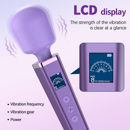 Youngwill-LCD Display Powerful Massage Wand Vibrator