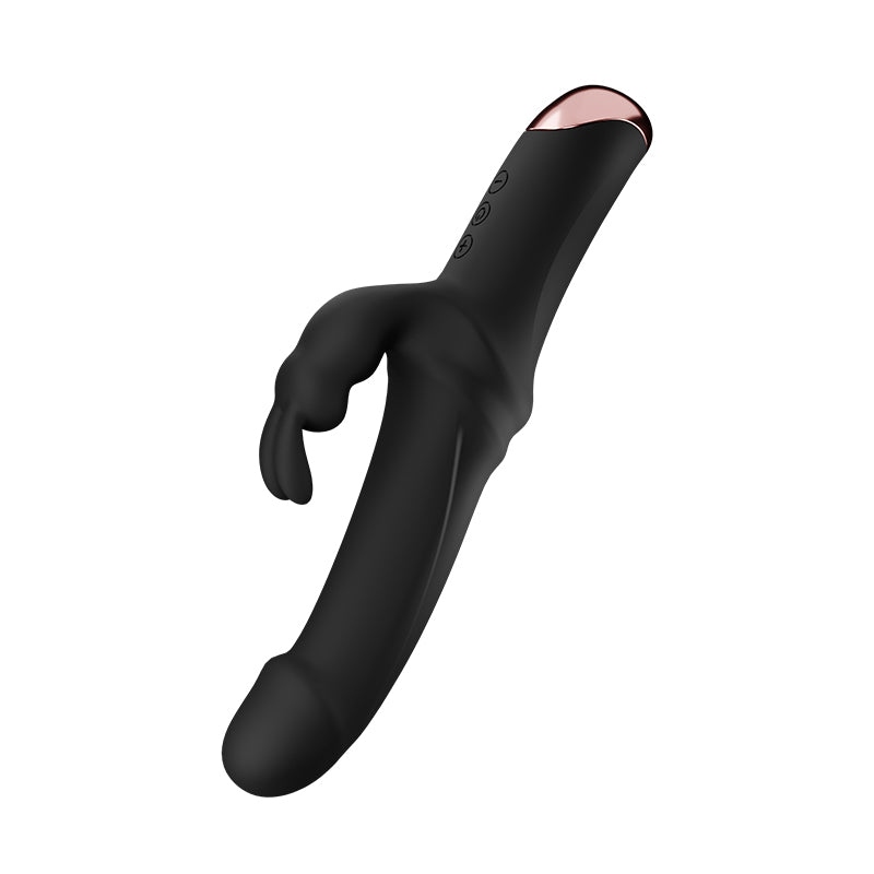 Czar Rabbit Dildo Vibrator-black side