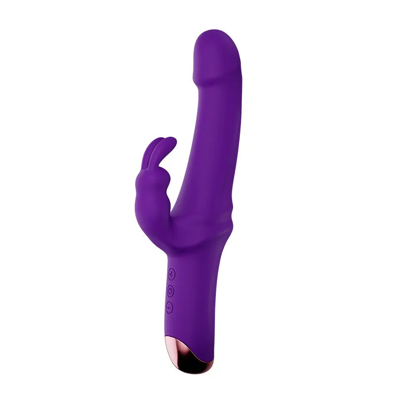 Rabbit Dildo Vibrator-purple