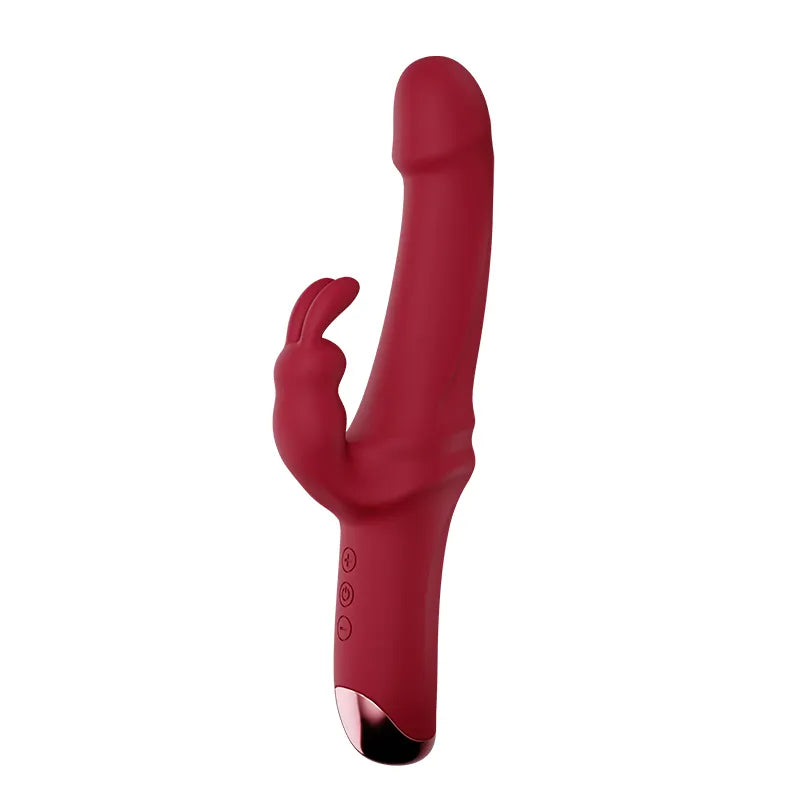 Rabbit Dildo Vibrator-red