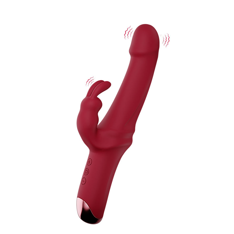 Czar Rabbit Dildo Vibrator-function display