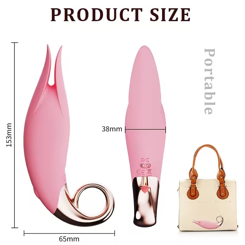 Clitoris Vibrator Nipple Stimulation Sex Toy-size