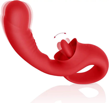 Youngwill Tongue Licking Realistic Dildo Vibrator