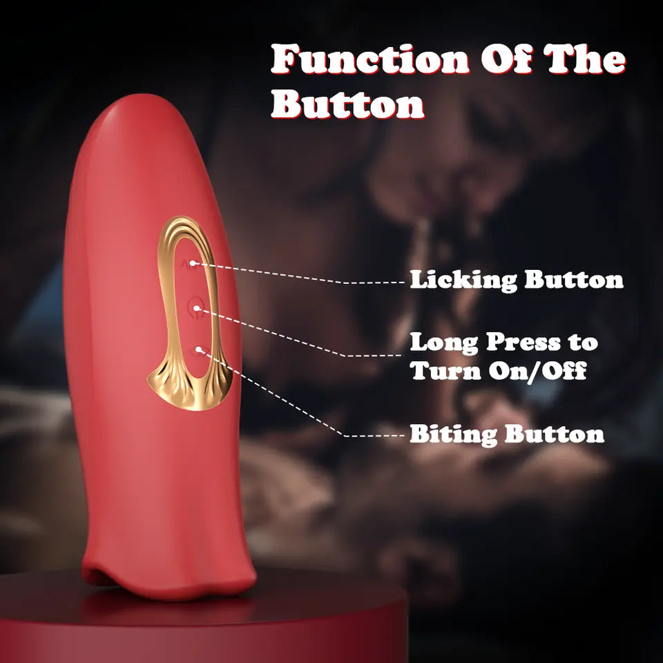 Big Mouth Tongue Licking VibratorFunction of the button