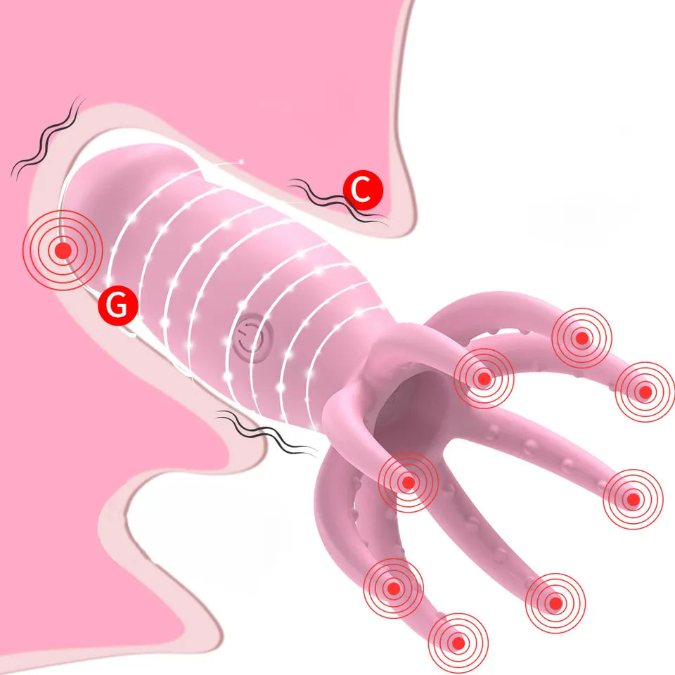 Youngwill Remote Control Octopus Double Head Vibrator