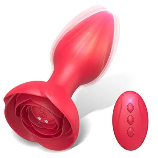 Youngwill Rose Anal Plug Vibration with Remote Control
