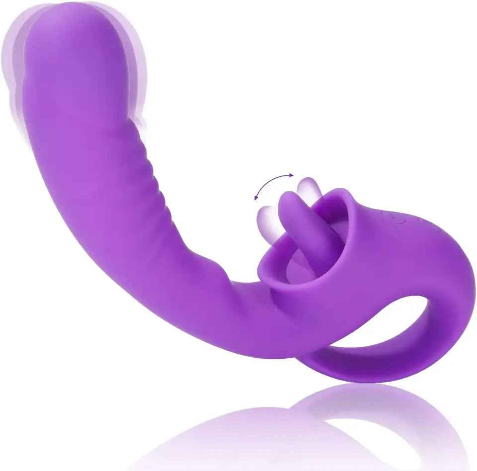 Youngwill Tongue Licking Realistic Dildo Vibrator