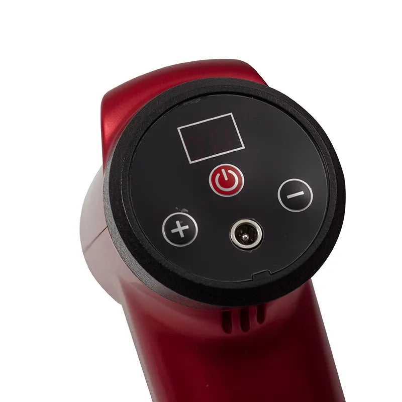 Hand-held Control Multi-frequency Multi-speed Sex Machine-Button display red