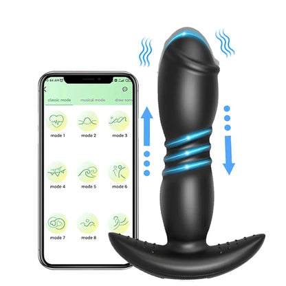 Youngwill APP Remote Telescopic Anal Vibrator
