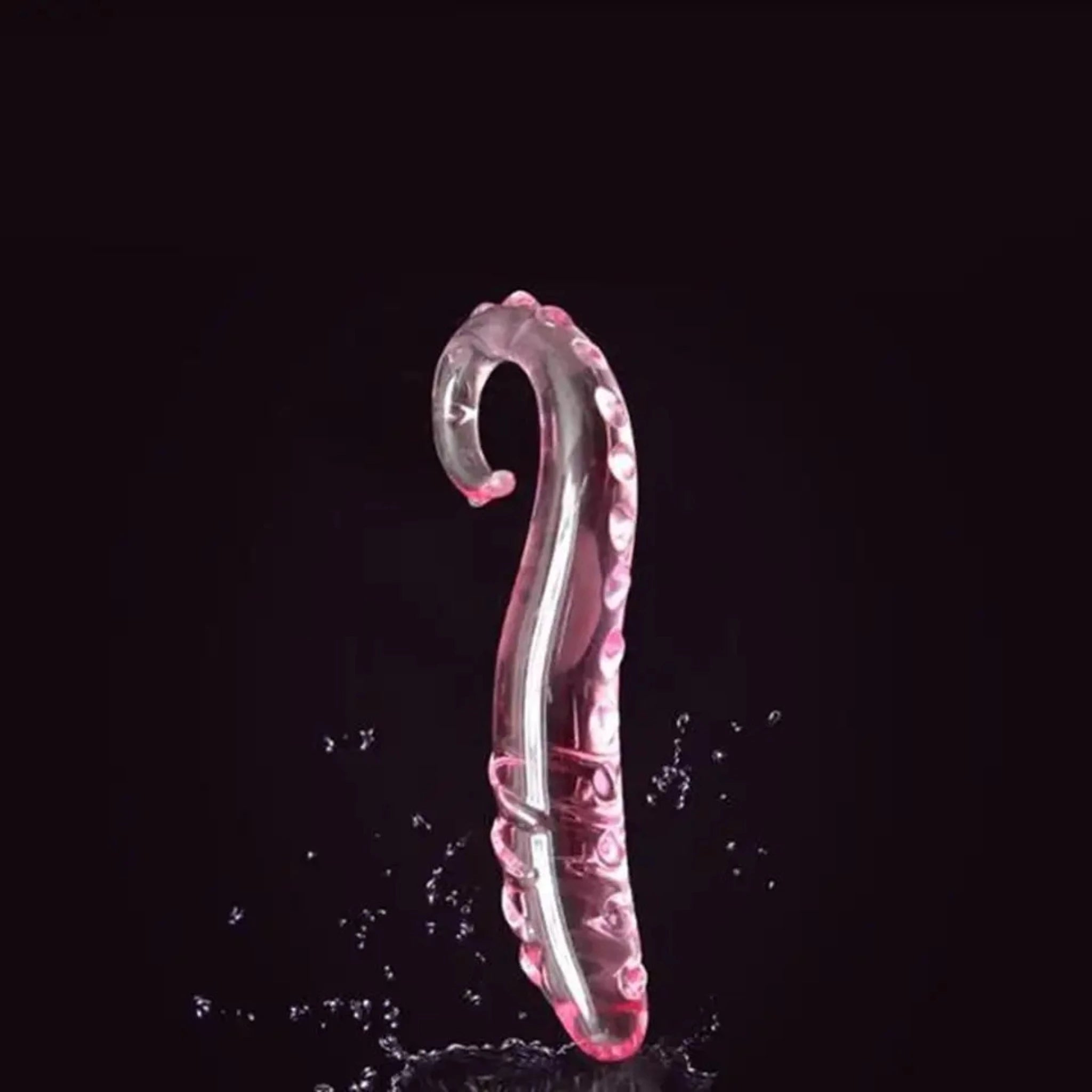 Hippocampus Shape Glass Dildo-front view 2