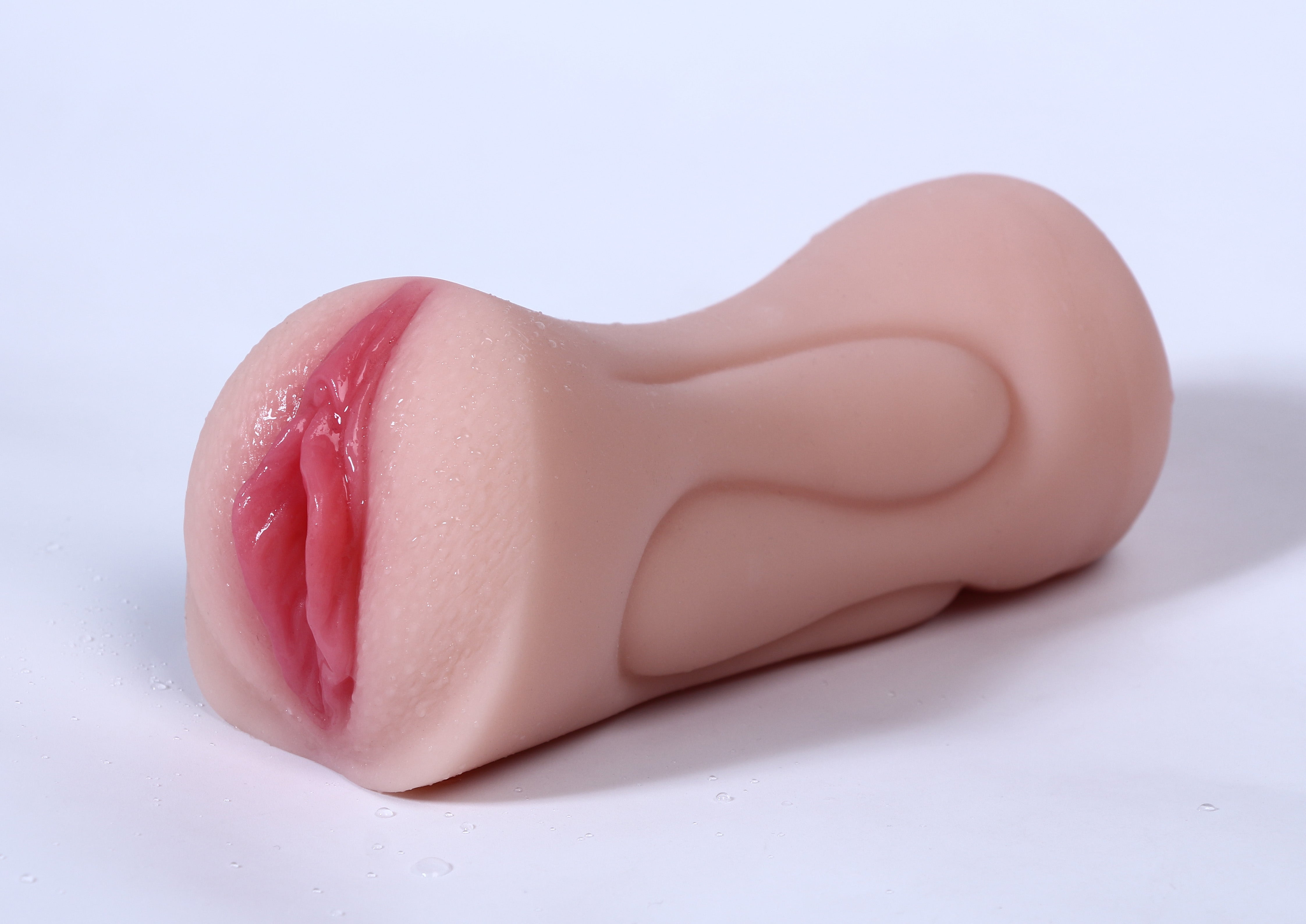 Double Hole Oral Mouth Male Masturbator Cup-Oblique side