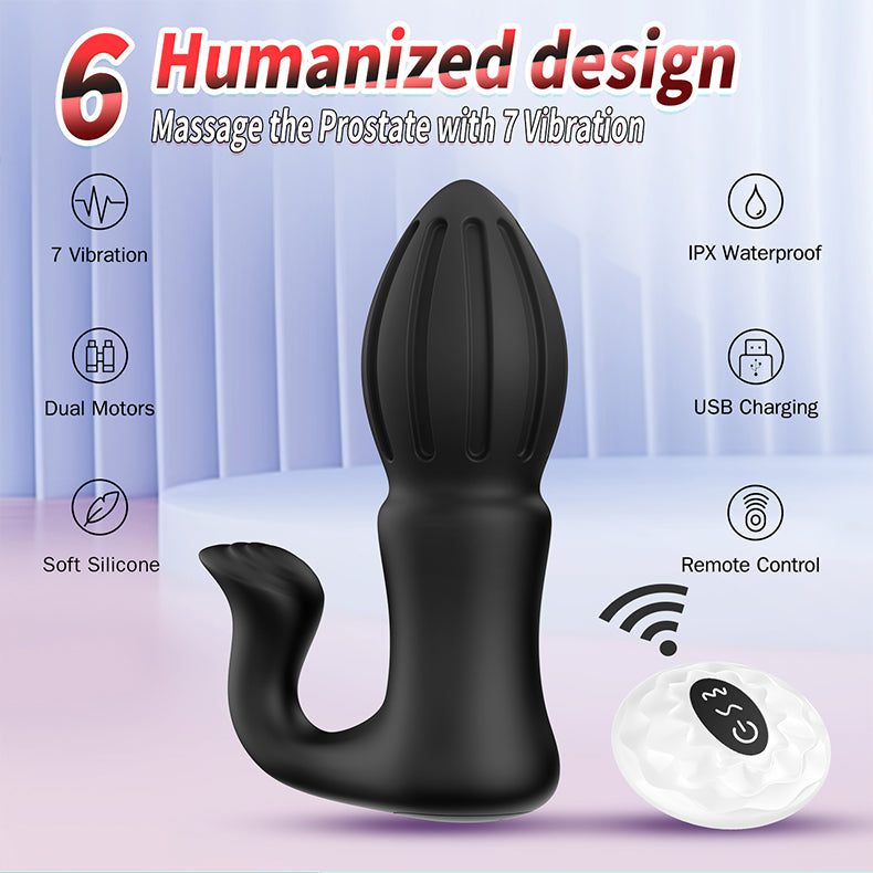 Rocket Black Anal Plug Vibrator  Advantages- Youngwill