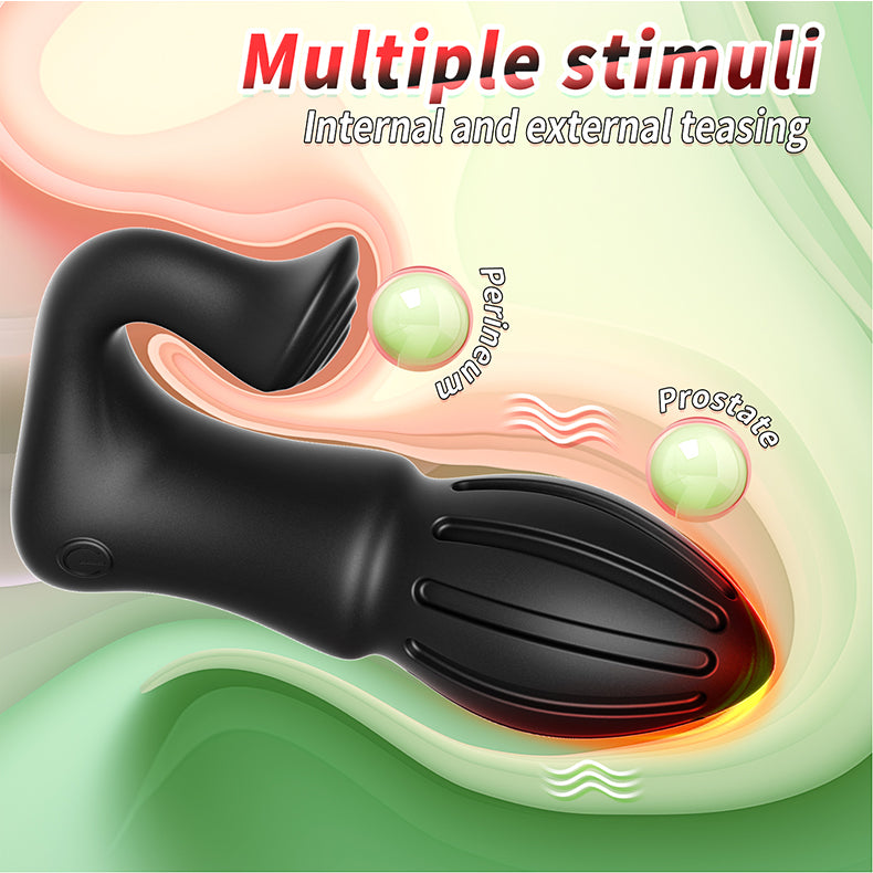 Rocket Black Anal Plug Vibrator function 3- Youngwill